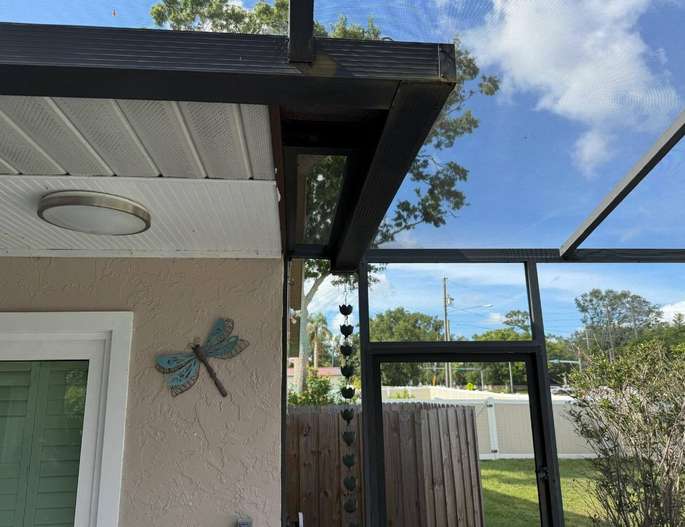 pool cage gutters